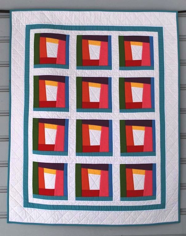 Rainbow Modern Quilt - Pattern on Bluprint 