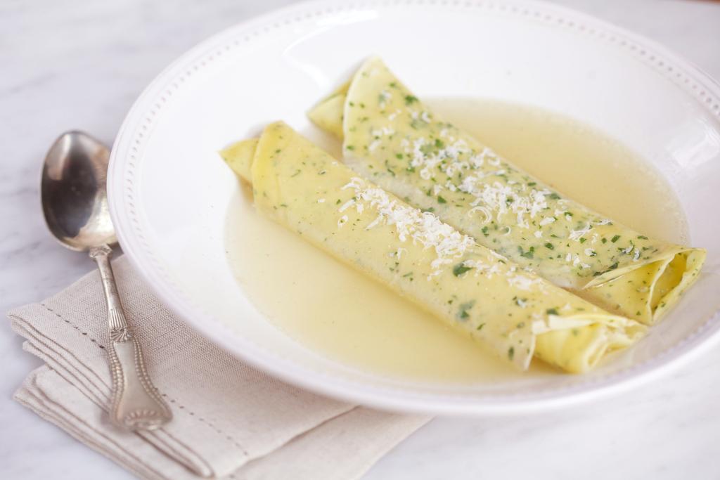 Crepes in Soup Broth - Bluprint Member Dish