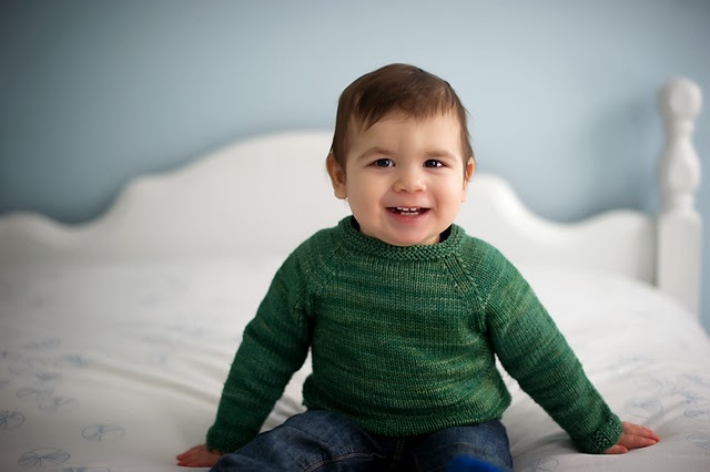 Little Boy in Green Sweater