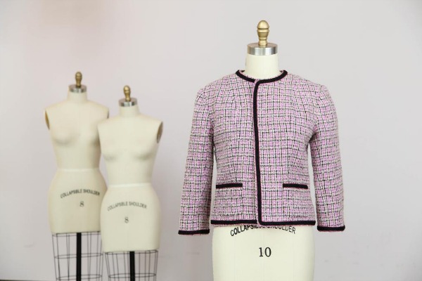 Woold Tweed Jacket on a Dress Form