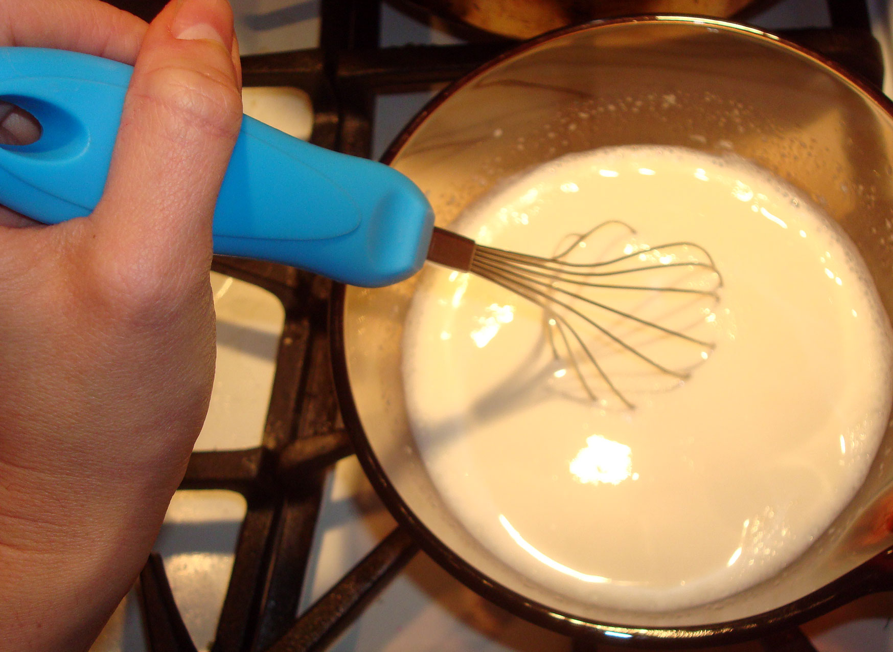 Whisking Yogurt