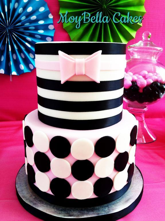 Stripes and Dots Cake: Bluprint Member Project 