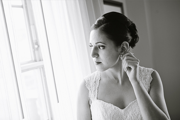 Intimate Wedding Photo of Bride