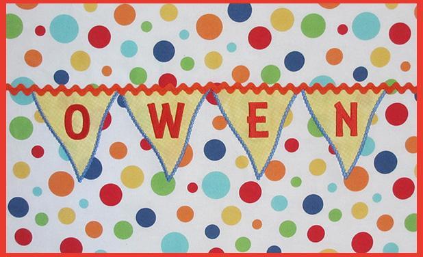 Banner Bunting Alphabet by Marjorie Busby