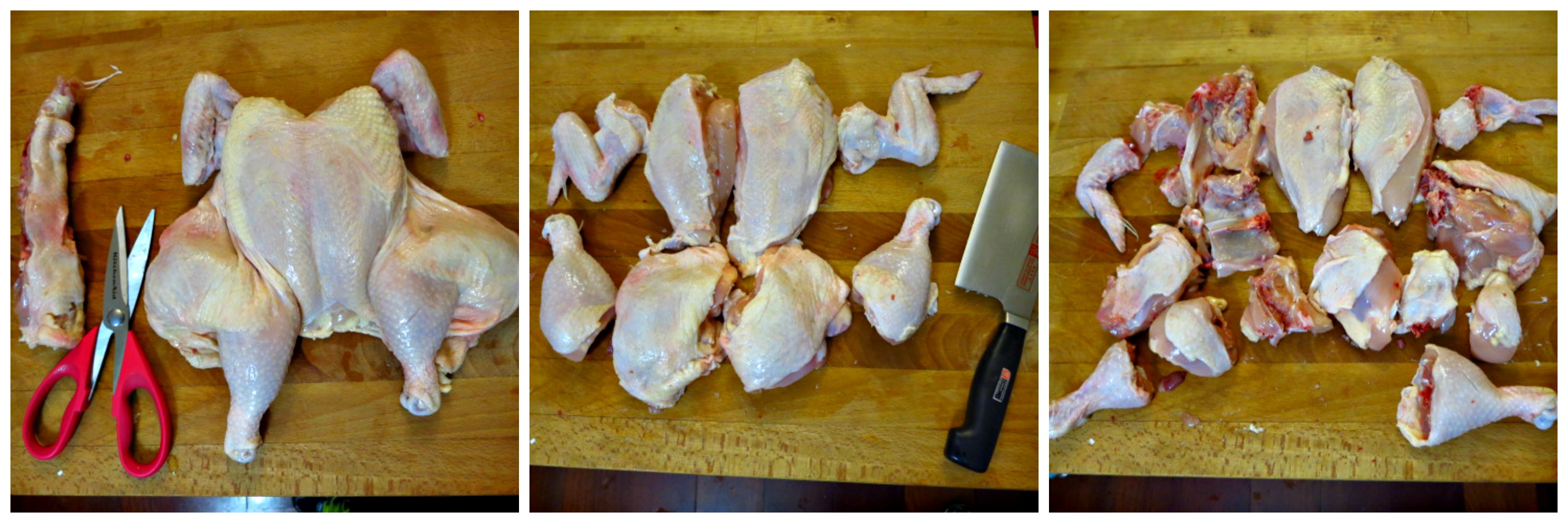 How to cut up a whole chicken for homemade soup