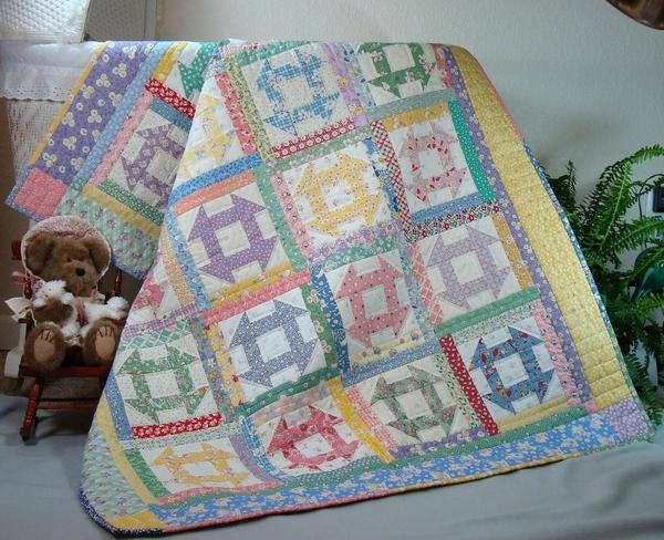 Churn Dash Quilt - Pattern available on Craftsy.com