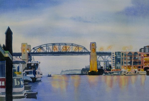 Ferry Dock Painting 