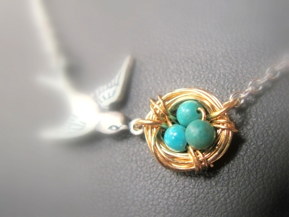 Bird's Nest Necklace Tutorial