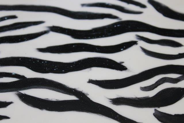 Painted Zebra Stripe Fondant