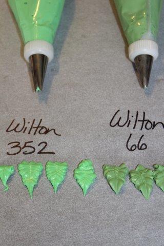 Icing Tips: Wilton 352 and Wilton 66