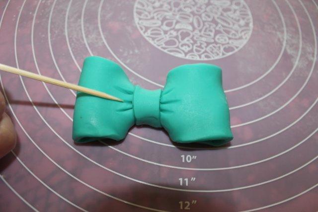 Bow Made from Modeling Chocolate