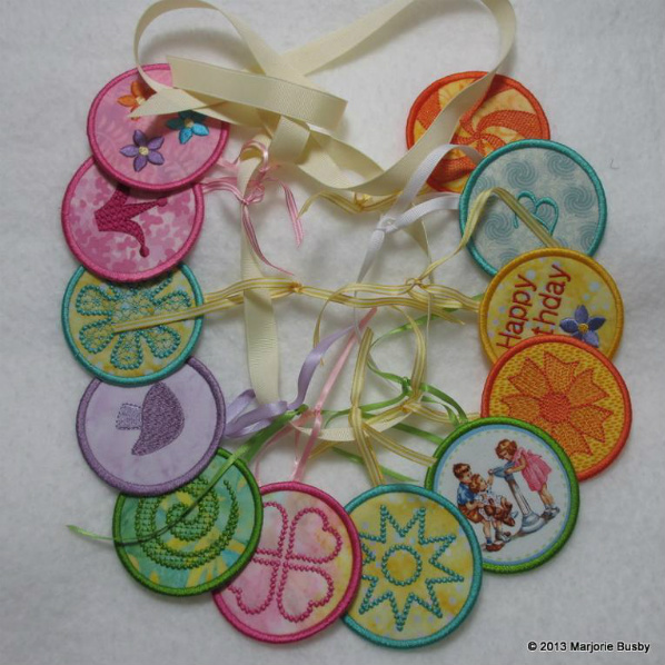 In the Hoop Tags by Marjorie Busby