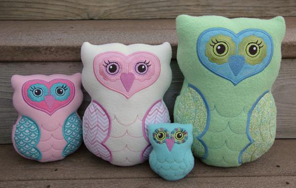 In the Hoop Owl Softies by EmbGarden