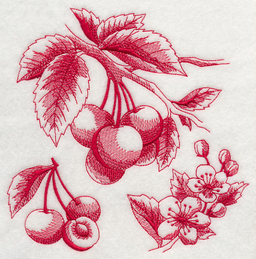 Toile Embroidery Design