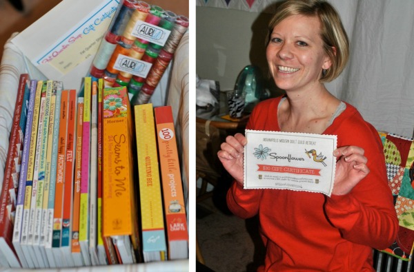Quilt Book Door Prizes at a Quilt Retreat