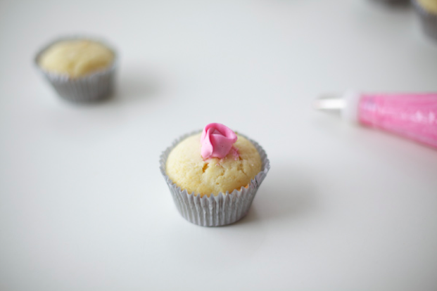 How to Pipe Buttercream Flowers: Step 1