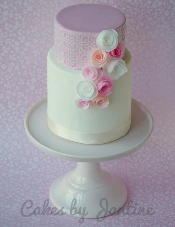 Rolled Roses Cake - by Craftsy Member