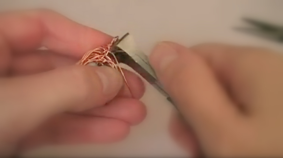 Finishing a Handmade Bird's Nest Necklace