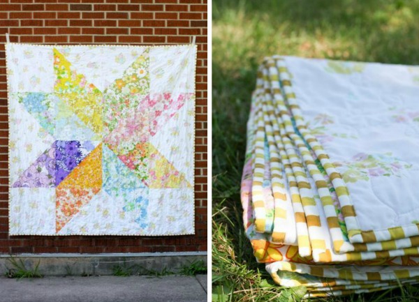 Giant Vintage Star Quilt, on Bluprint 