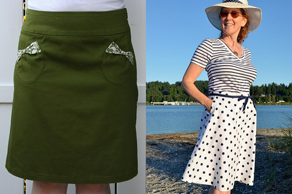 Two Simple A-Line Skirts