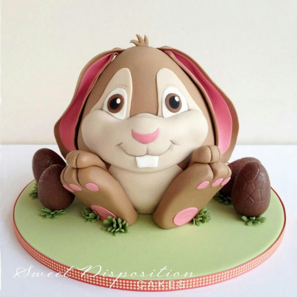 Bunny rabbit cake by Sweet Disposition Cakes