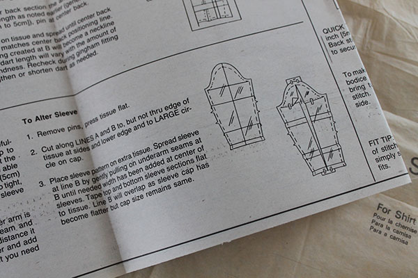 Photo of Sewing Pattern Instructions