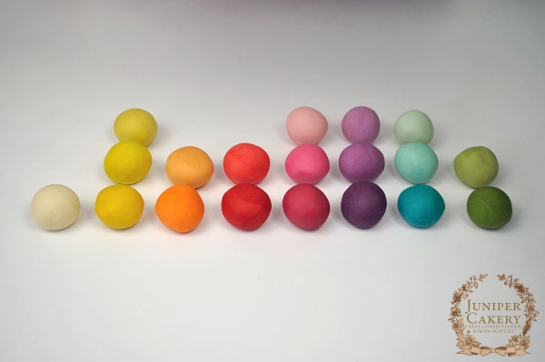 Rainbow of Colored Fondant Balls