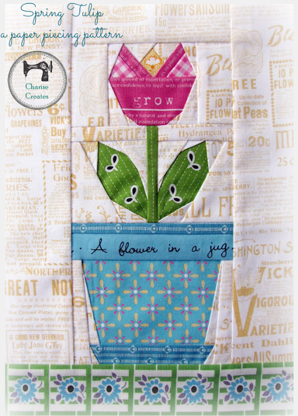 Spring Tulip: A Paper-Piecing Pattern