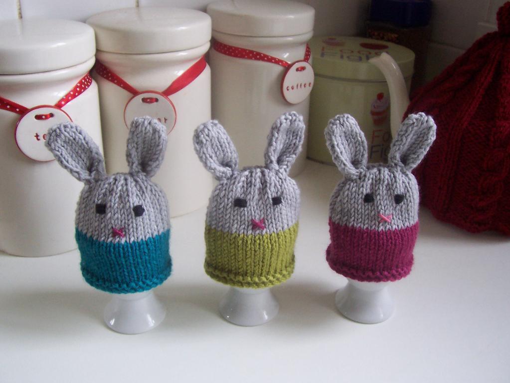 Bunnykins knit egg cozy