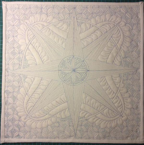 Compass Wholecloth Quilt