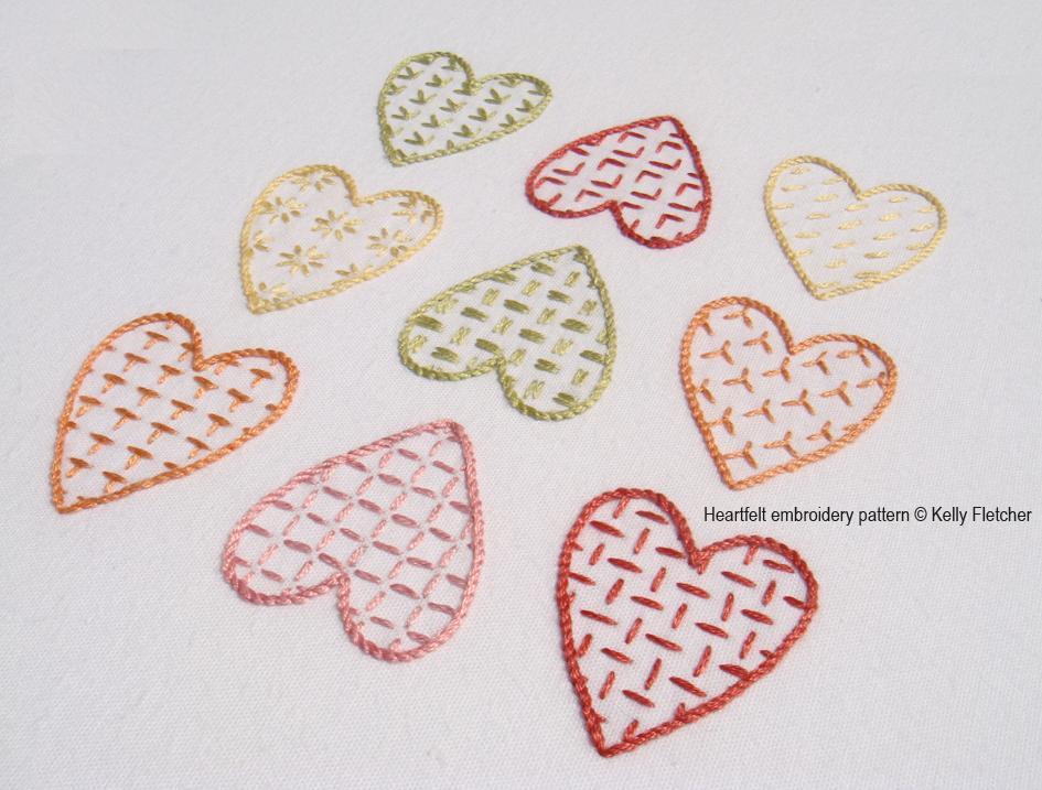 Heartfelt Hand Embroidery Pattern on Craftsy.com 