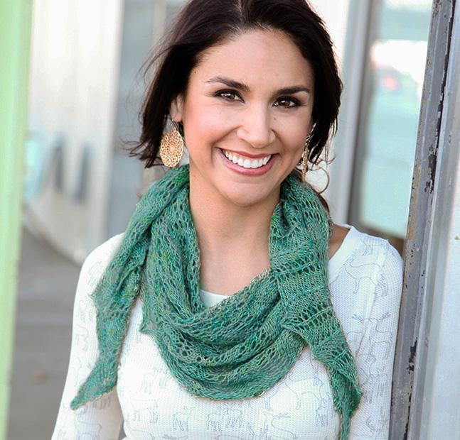 Queen of the Nile knitted scarf