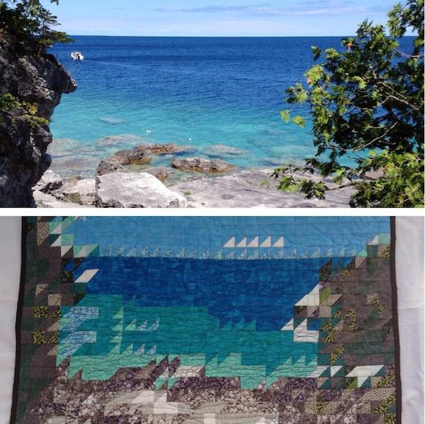 Picture and Picture Quilt of Georgian Bay