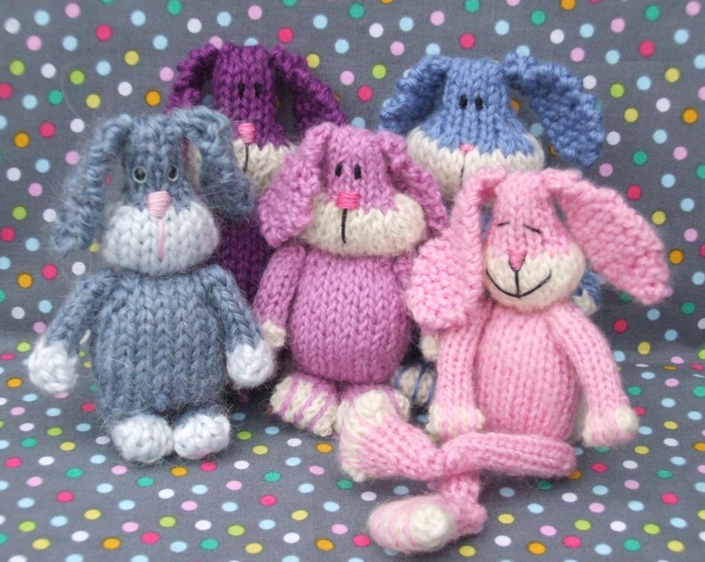 Knitted Easter bunny