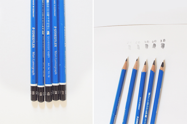 types of drawing pencils