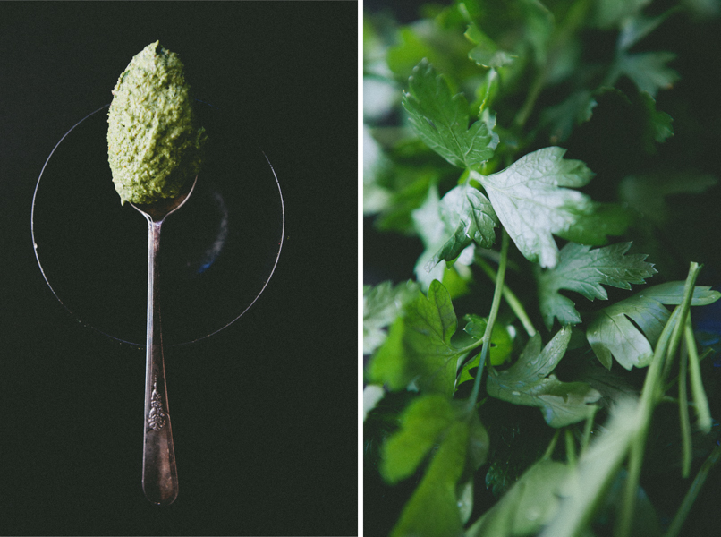 Taking Photos of Pesto- Food Styling