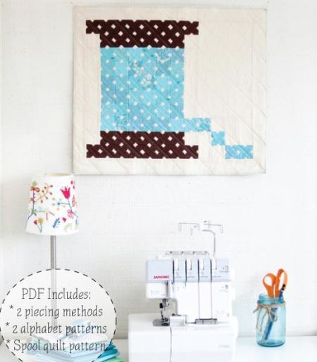 Quilted Cross-Stitch Quilt Pattern 