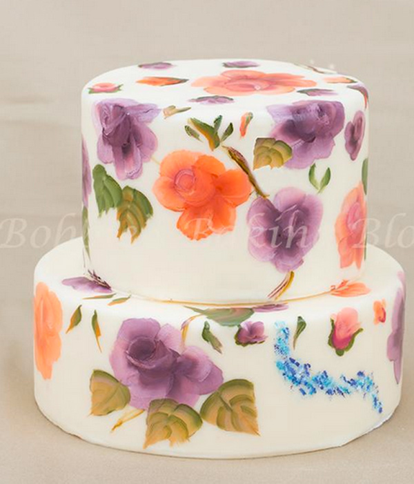 Floral Painted Cake - Bluprint Member Project