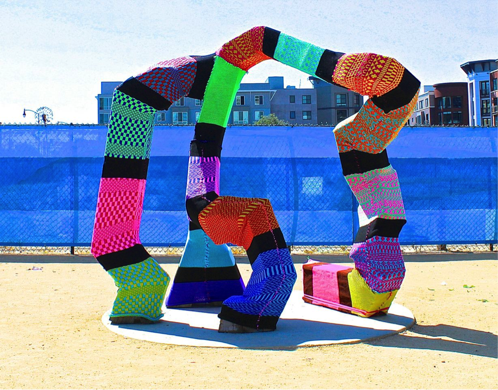 Colorful Yarn Bombing