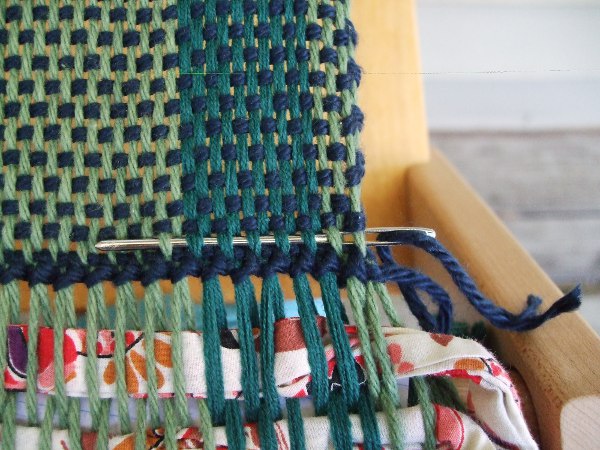 weaving in hem stitching ends option two