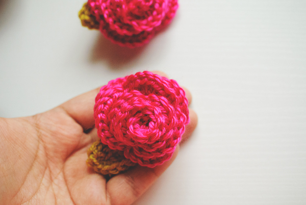 Finished Crochet Rose