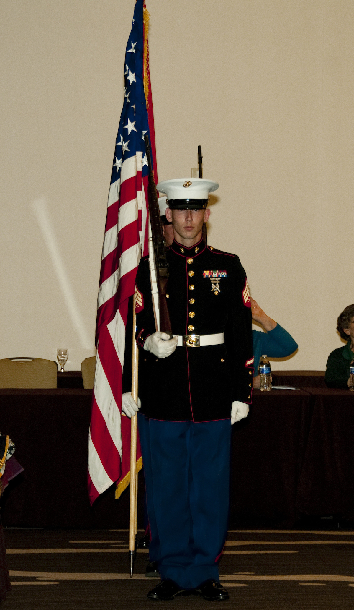 Solider at Auction to Raise Money for Quilts of Valor