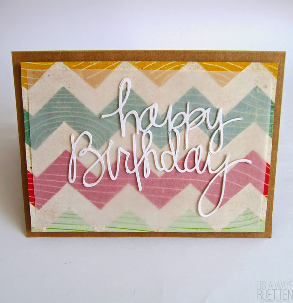 Happy Birthday DIY card