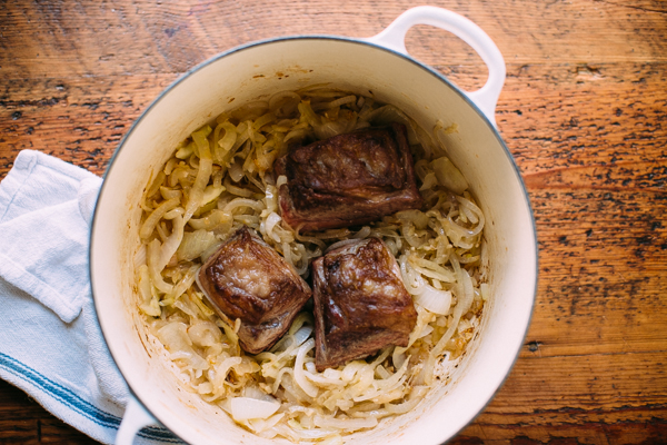 Sauteed Onions and Short Ribs