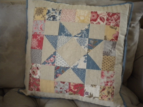 Scrappy Patchwork Pillow