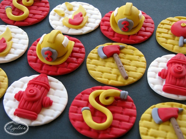 Fondant Firefighter Cake Decorations