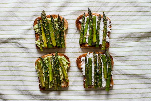 Roasted Asparagus Toast