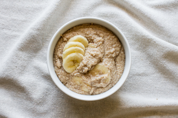 Cooked Oat Bran With Banana