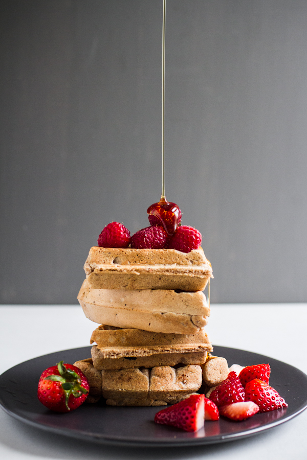 Waffle Stack With Maple Syrup