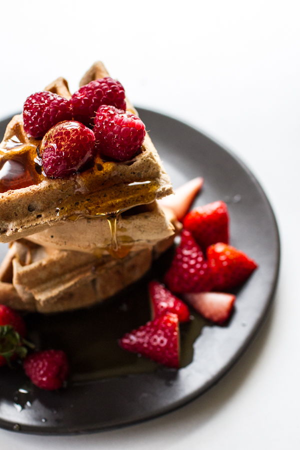 Gluten-Free Waffles With Berries